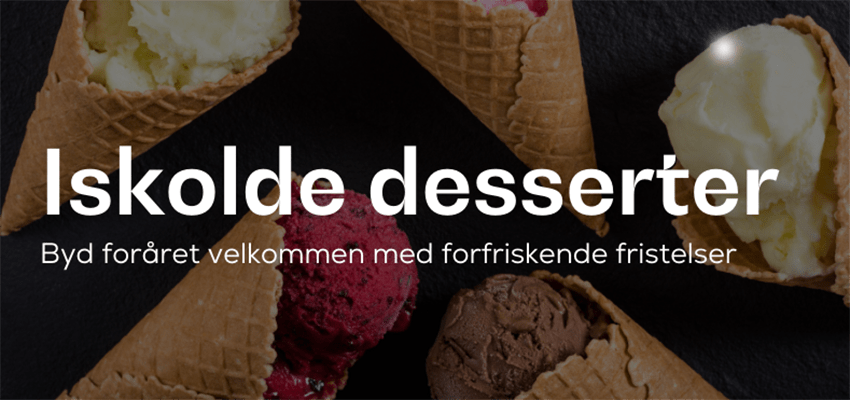 Iskolde desserter – smagen af forår